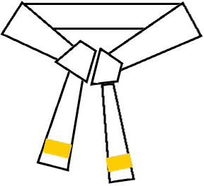 White Belt yellow stripe